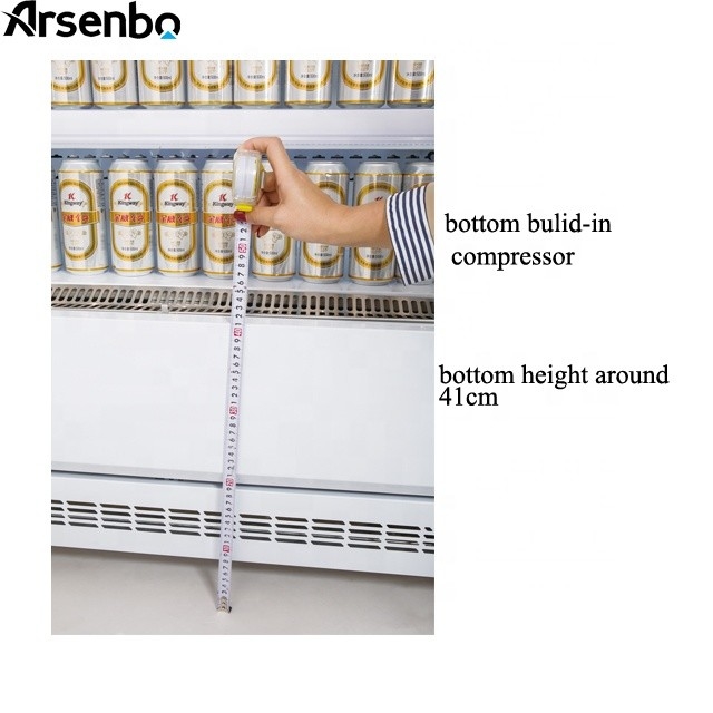 Supermarket Multideck Open Chiller Double Temp Stainless Steel Material